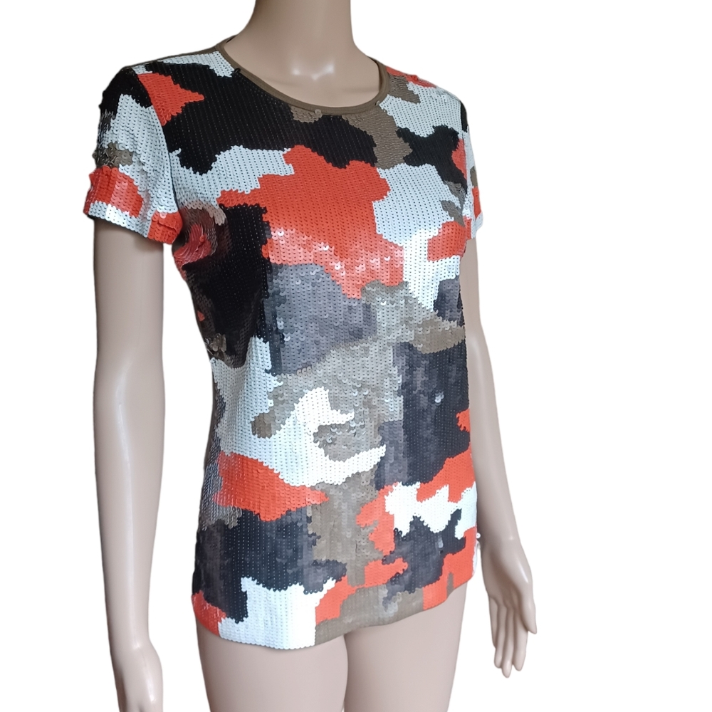 Michael Kors Multicolor Sequin Blouse